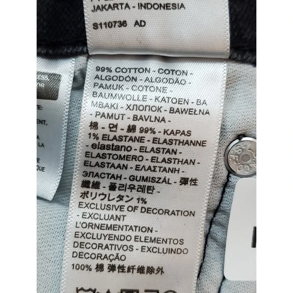 Levi's 514 Men Jeans 30X32 Black Denim Slim Fit 30